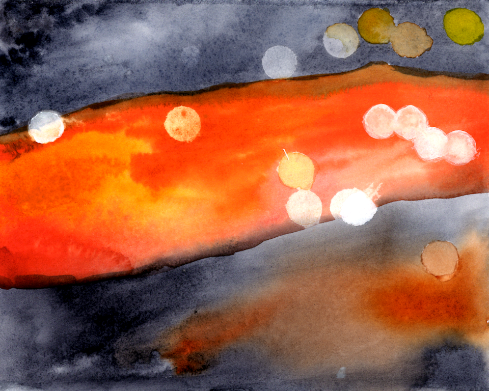 Abstract watercolor painting